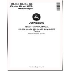 350, 354, 400, 404, 450, 454, 480, 484 China Tractors and 4035B Tractors Repair Manual (TM701419)