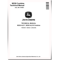 W230 (SN. from 015000-) Combines (Asia) Technical Manual (TM702819)