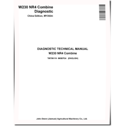 W230 NR4 Combines (China, from MY2024) Diagnostic Manual (TM709119)
