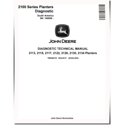 2113, 2115, 2117, 2122, 2126, 2130 and 2134 Planters (South America, SN. from 100000) Diagnostic Manual (TM804319)