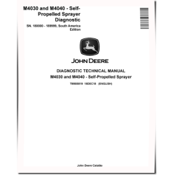 M4030 and M4040 (SN: 180000-189999) Sprayers (South America) Diagnostic Manual (TM805819)