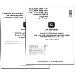 6230, 6330, 6430, 6530, 6534, 6630, 6830, 6930, 7430, 7430E, 7530 and 7530E Premium Tractors (European Edition) Diagnostic Manual (TM8060)