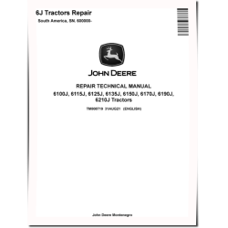 6100J, 6115J, 6125J, 6135J, 6150J, 6170J, 6190J and 6210J Tractors (South America, SN. from 600000) Repair Manual (TM808719)