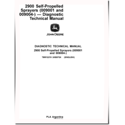 2900 (SN: 009001, 009004-) Self-Propelled Sprayers Diagnostic Manual (TM812219)