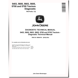 5403, 5600, 5603, 5605, 5700 and 5705 Tractors (PIN Prefix: CQ) Diagnostic Manual (TM8138)