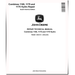 1165, 1175 and 1175 Hydro Combines (South America) Repair Manual (TM8205)