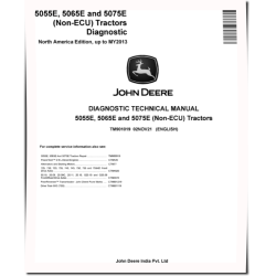 5055E, 5065E and 5075E non-ECU Tractors (North America, up to MY13) Diagnostic Manual (TM901019)