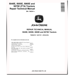 5045E, 5055E, 5065E and 5075E FT4 Tractors (SN. from 748241) Repair Manual (TM902519)