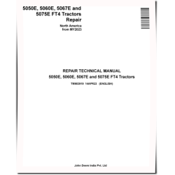 5050E, 5060E, 5067E and 5075E Tractors (North America, from MY2023) Repair Technical Manual (TM903919)