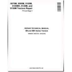 5075M, 5095M, 5105M, 5105MH, 5120M and 5130M FT4 and Stage V Tractors Repair Technical Manual (TM904419)
