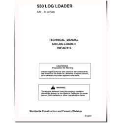 Timberjack 530 (SN: -927005) Log Loaders Workshop Manual (TMF307816)