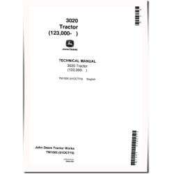 3020 (SN: 123000-) Tractors Technical Manual (tm1005)