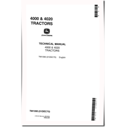 4000 and 4020 Tractors Technical Manual (tm1006)