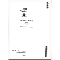4320 Row-Crop Tractors Technical Manual (tm1029)
