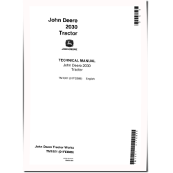 2030 Utility Tractors Technical Manual (tm1051)