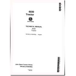 6030 Row-Crop Tractors Technical Manual (tm1052)