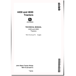 4430 (SN: 033109-) and 4630 (SN: 011717-) Row-Crop Tractors Technical Manual (tm1172)
