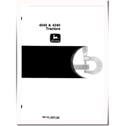 4040 and 4240 Row-Crop Tractors Technical Manual (tm1181)