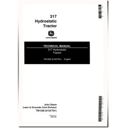 317 Hydrostatic Lawn Tractors Technical Manual (tm1208)