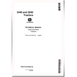 2440 and 2640 (SN: 341000-) Tractors Technical Manual (tm1219)
