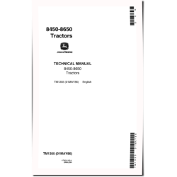 8450 and 8650 4WD Articulated Tractors Repair Manual (tm1355)