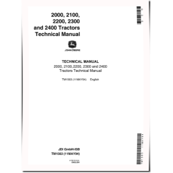 2000, 2100, 2200, 2300 and 2400 Tractors Technical Manual (tm1563)