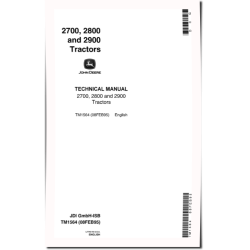2700, 2800 and 2900 Tractors Technical Manual (tm1564)