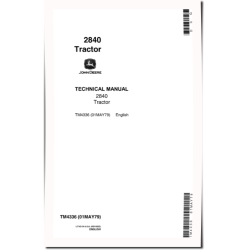 2840 Utility Tractors Technical Manual (tm4336)