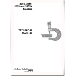 2355, 2555, 2755 and 2855N Tractors Repair Manual (tm4434)