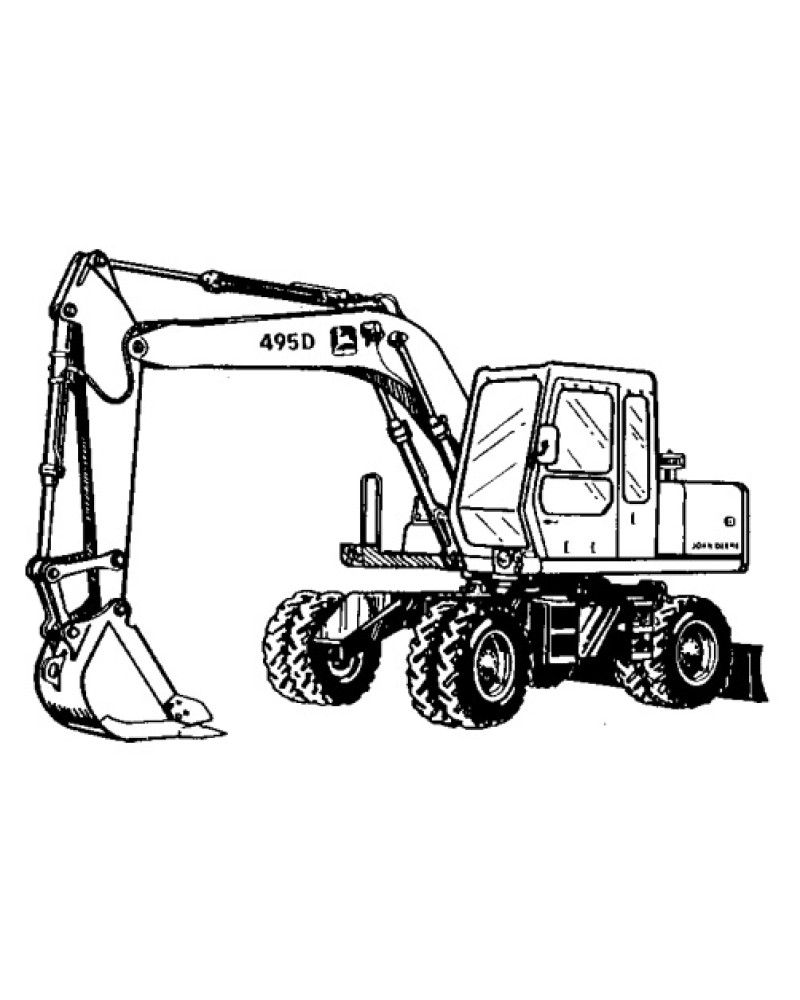 John Deere 495D Wheeled Excavators Operation and Test Manual (TM1456) John Deere 495D Wheeled Excavators Operation and Test Manual (TM1456)