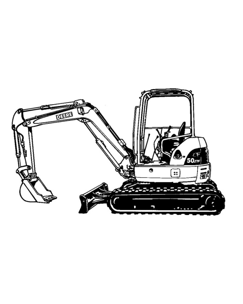 John Deere 50ZTS Compact Excavators (Metric) Repair Manual (TM1818) John Deere 50ZTS Compact Excavators (Metric) Repair Manual (TM1818)