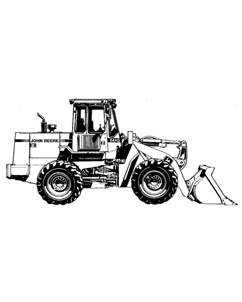John Deere 544G, 624G, 644G 4WD Loaders, 544G LL Log Loaders and 544G TC Tool Cariers Operation and Test Manual (TM1529) John Deere 544G, 624G, 644G 4WD Loaders, 544G LL Log Loaders and 544G TC Tool Cariers Operation and Test Manual (TM1529)