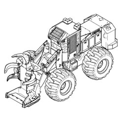 643J and 843J (SN: 770001-) Wheeled Feller Bunchers Operation and Test Manual (TM2216)