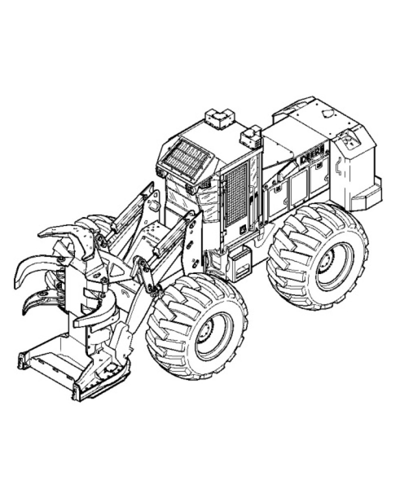 John Deere 643J and 843J (SN: 770001-) Wheeled Feller Bunchers Repair Manual (TM2217)