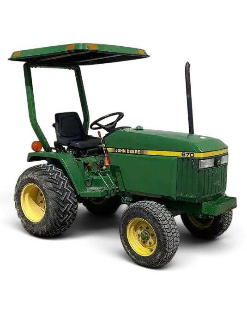 John Deere 670 Compact Utility Tractors (SN: from 001001, Europe) Operators Manual (OMM95786)