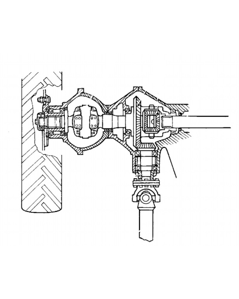 John Deere Tractor 1030, 1130, 1630, 1830 and 2030 Mechanical Front Wheel Drives Technical Manual (TM4326)