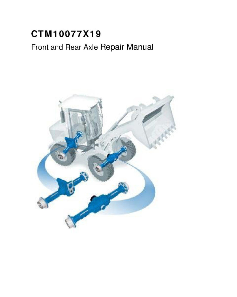 John Deere Front and Rear Drive Axles Component Technical Manual (CTM10077X19)