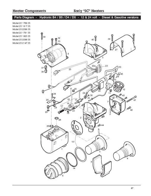 John Deere Hydronic 10, 4, 5, M and MII Coolant Heaters Component Technical Manual (CTM10090X19)