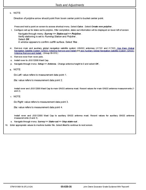 John Deere Grade Guidance With Topcon Component Technical Manual (CTM10106X19)