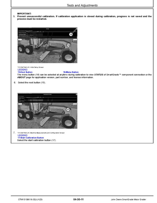 John Deere SmartGrade for Motor Grader Component Technical Manual (CTM10109X19)
