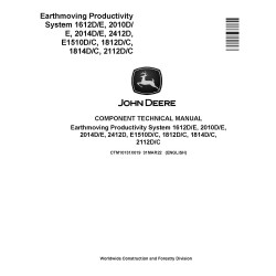 Earthmoving Productivity System 1612D/E,2010D/E,2014D/E,2412D/E,1510D/C,1812D/C,1814D/C,2112D/C Scrapers Manual (CTM10131X019)
