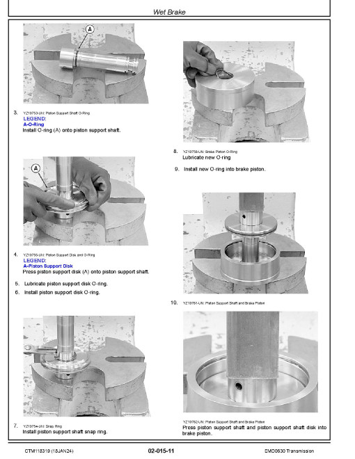 John Deere EMD0630 Transmission Repair Technical Manual (CTM118319)