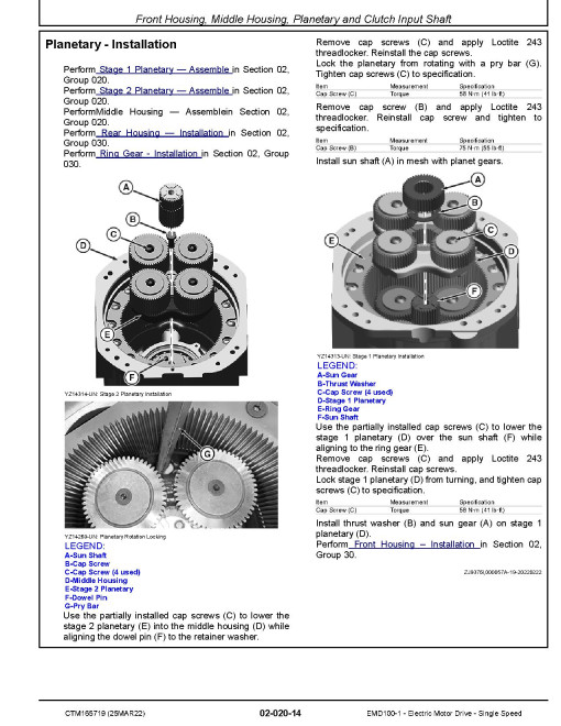 John Deere EMD100-1 Single Speed Electric Motor Drive Component Technical Manual (CTM165719) John Deere EMD100-1 Single Speed Electric Motor Drive Component Technical Manual (CTM165719)