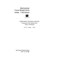 1100 Series Front Wheel Drive Axles Component Technical Manual (CTM17)