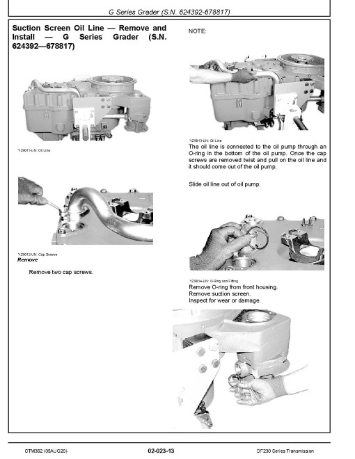 John Deere DF230 Series Transmissions Component Technical Manual (CTM362) John Deere DF230 Series Transmissions Component Technical Manual (CTM362)