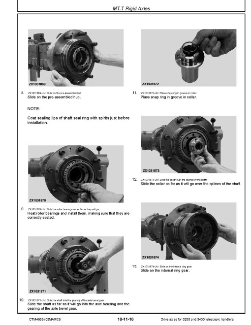 John Deere Drive Axles for 3200 and 3400 telescopic handlers Component Technical Manual (CTM4655) John Deere Drive Axles for 3200 and 3400 telescopic handlers Component Technical Manual (CTM4655)