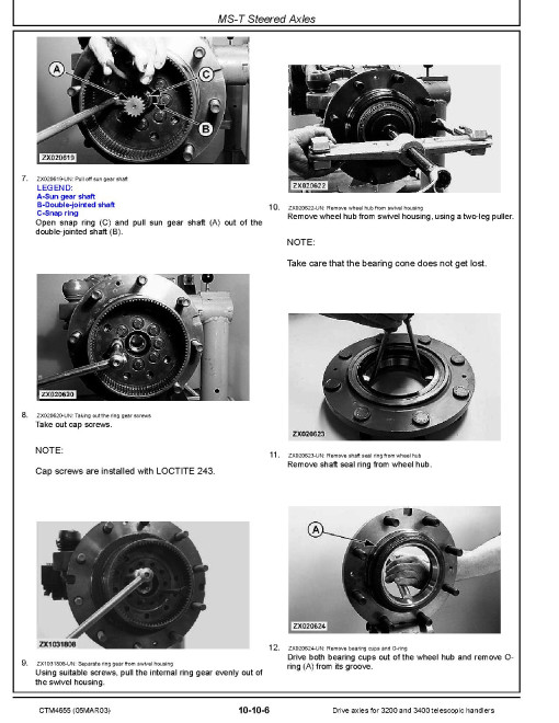 John Deere Drive Axles for 3200 and 3400 telescopic handlers Component Technical Manual (CTM4655) John Deere Drive Axles for 3200 and 3400 telescopic handlers Component Technical Manual (CTM4655)