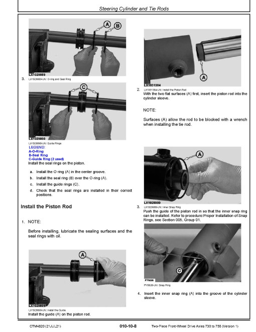John Deere 725, 730, 733, 735, 740, 745, 750, 755 and 755HD Axles Component Technical Manual (CTM4820) John Deere 725, 730, 733, 735, 740, 745, 750, 755 and 755HD Axles Component Technical Manual (CTM4820)