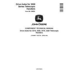 Drive Axles for 3215, 3220, 3415 and 3420 Telescopic Handlers Component Technical Manual (CTM4999)