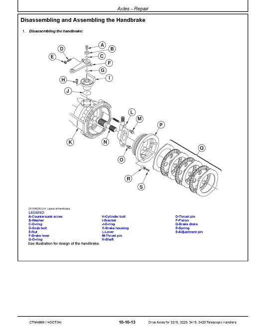 John Deere Drive Axles for 3215, 3220, 3415 and 3420 Telescopic Handlers Component Technical Manual (CTM4999) John Deere Drive Axles for 3215, 3220, 3415 and 3420 Telescopic Handlers Component Technical Manual (CTM4999)